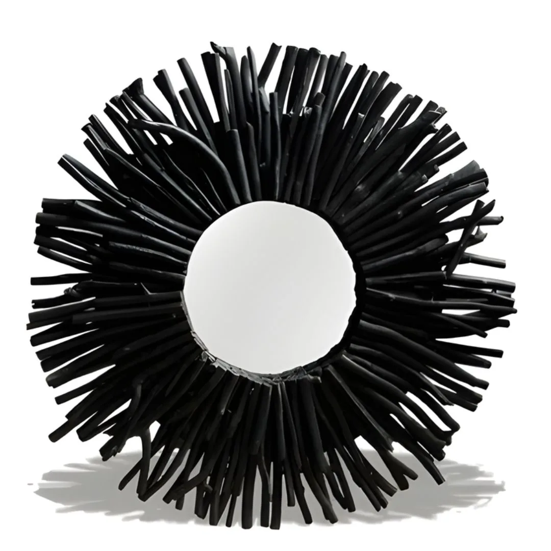 Round Drift Wood Mirror #1
